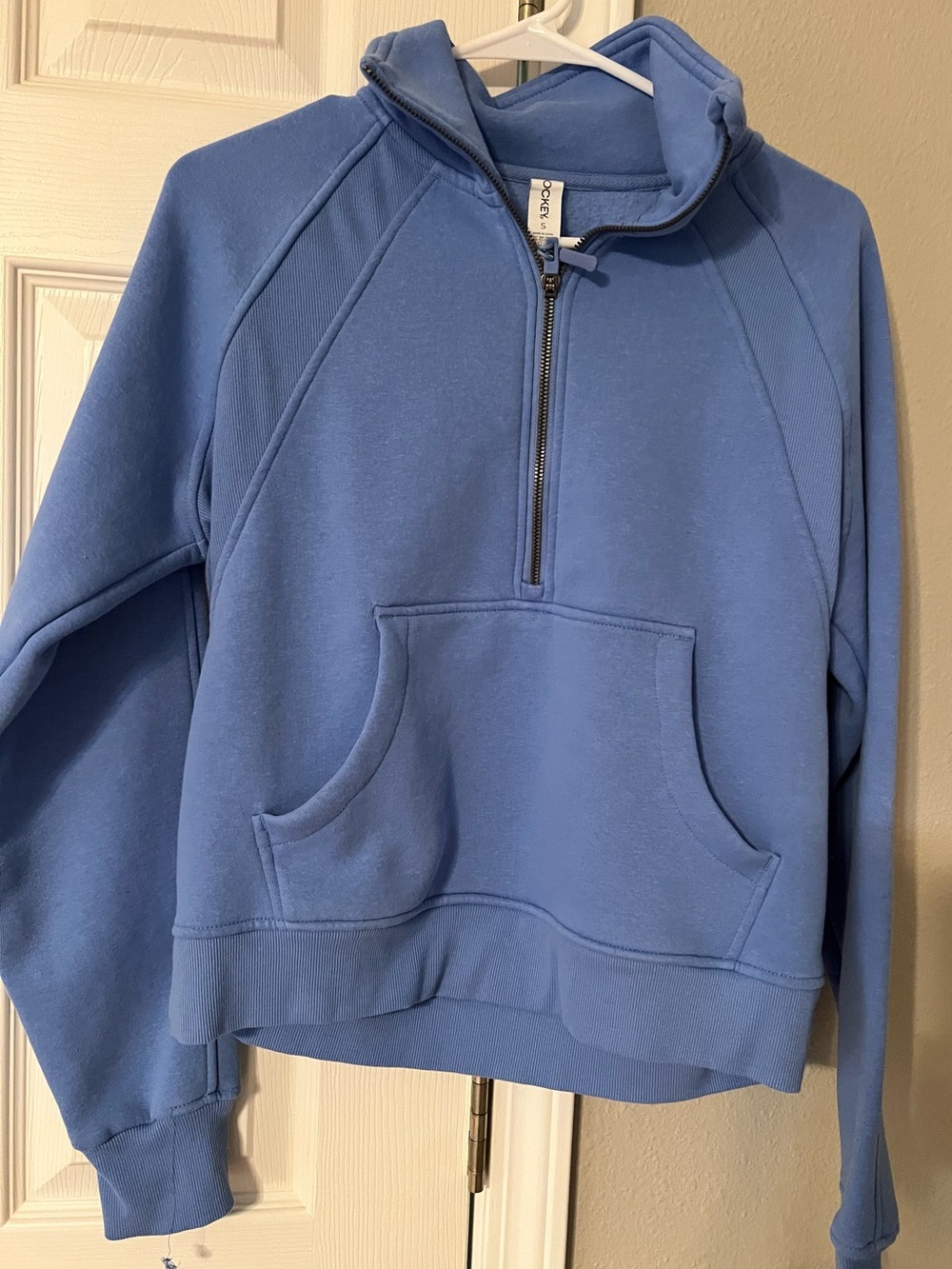 NWOT Jockey Blue Half-Zip Hooded Pullover